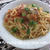 チキンソテーのせトマトパスタ♪