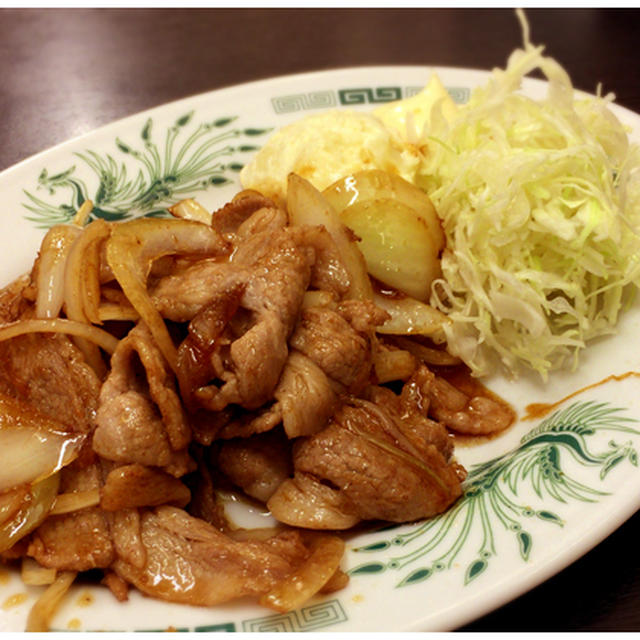 日高屋立石店の生姜焼き