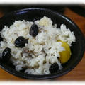 黒豆＆栗の甘煮　炊き込みご飯