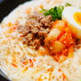 豆板醤・甜面醤不要！豆乳＆キムチの担々そうめん