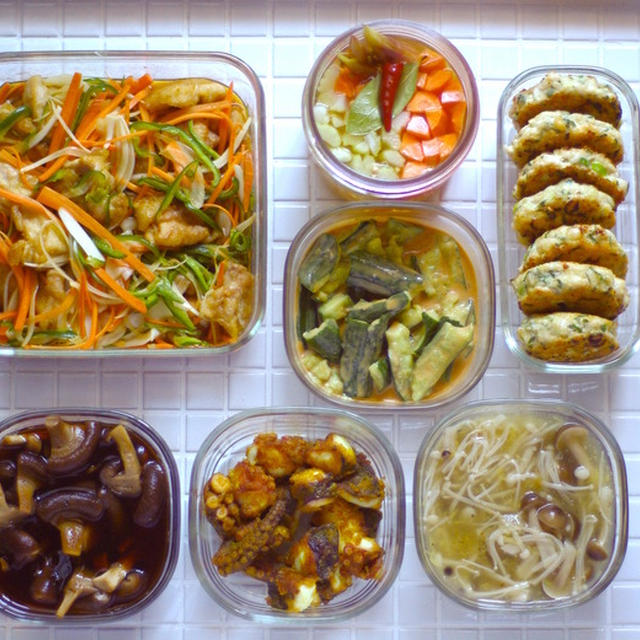 作り置きで、朝は5分！お弁当1週間まとめ。