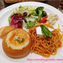 今だけお得「パンシチューとパスタ盛り合わせプレート」新宿中村屋オリーブハウス浦和パルコ店