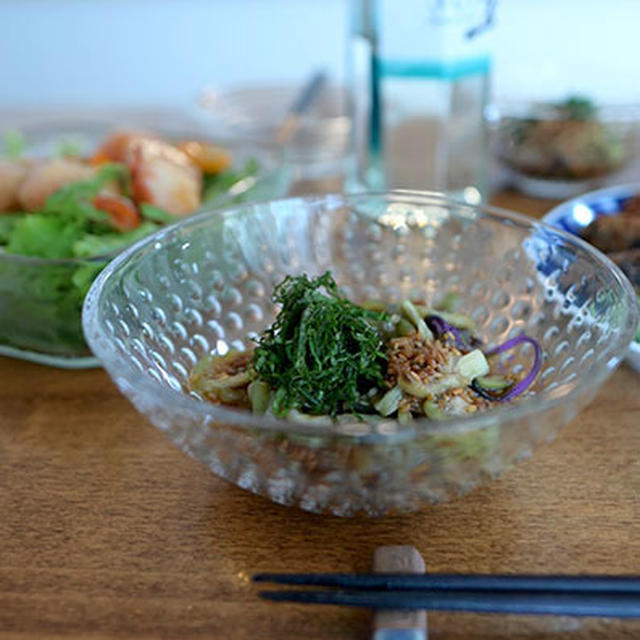 茄子素麺で夏を乗り切る