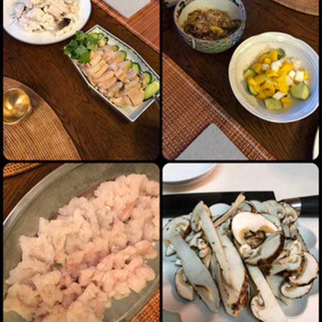 初日は鱧メインで家宴会