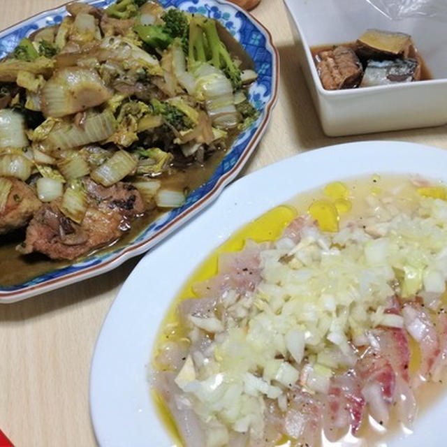 旦那めし#104　肉と魚！