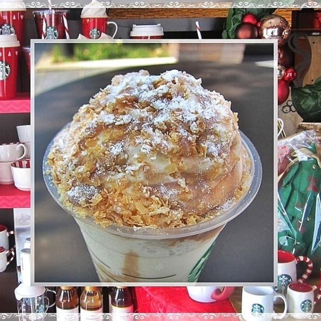 スタバ クリスマス☆クラッシュ マロン パイ フラペチーノ®