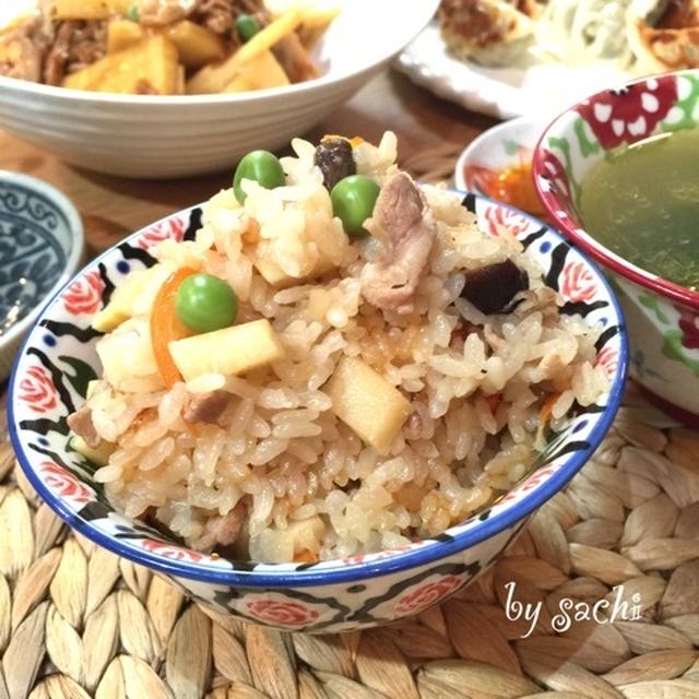 たけのこを使った！中華の夕食