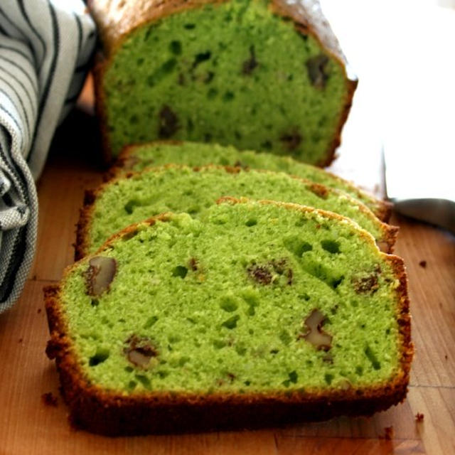 Spinach Cream Cheese Pound Cakeほうれん草クリームチーズパウンドケーキ