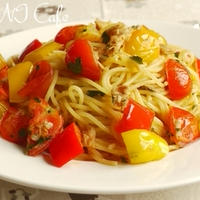 夏野菜とツナのパスタ