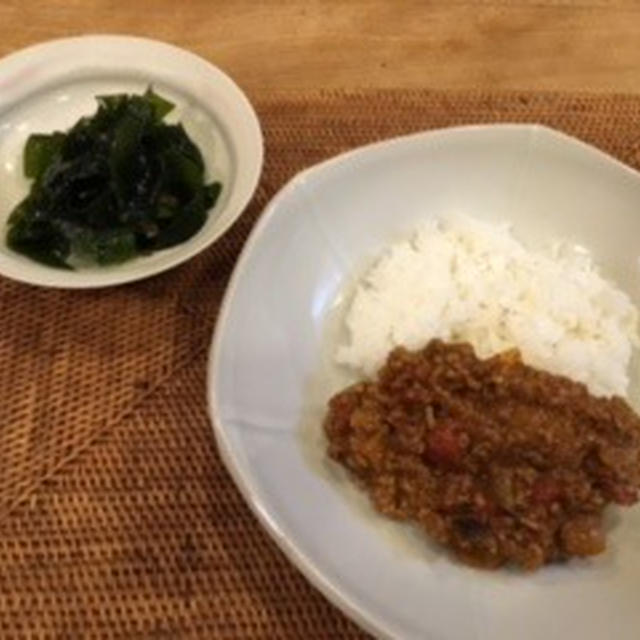 キーマカレーに作り置き