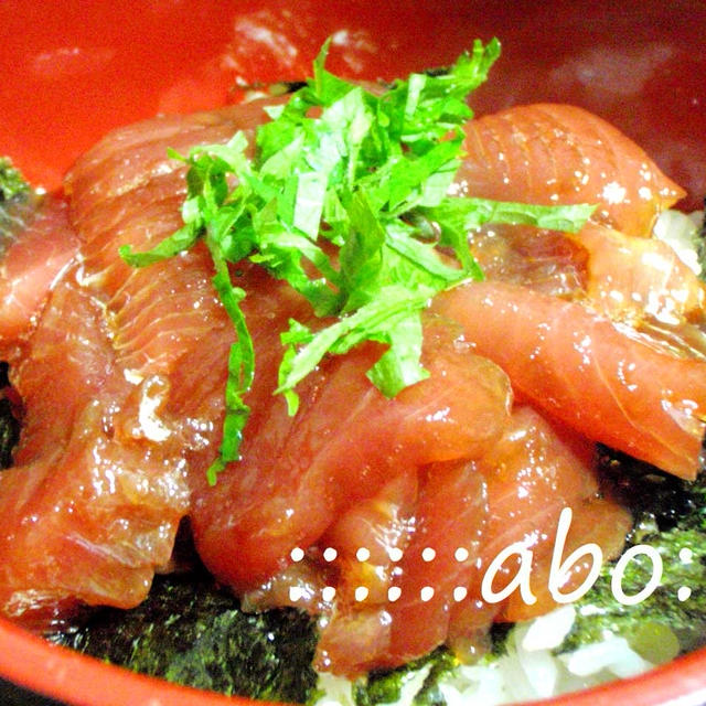 まぐろづけ丼　：：簡単夕食：：