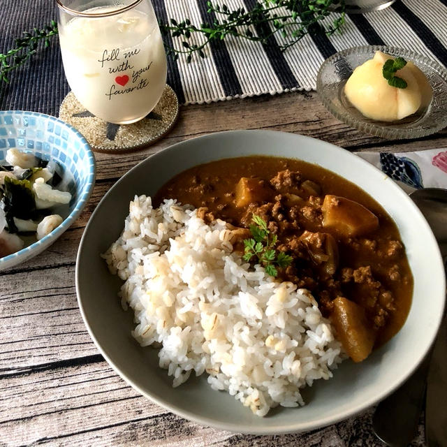 【サイクル】８月の疲労回復【木曜】辛くないタイ風カレー♡パイナップルカレー