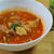 サバ缶詰めも入れてトマトジュースミネストローネ