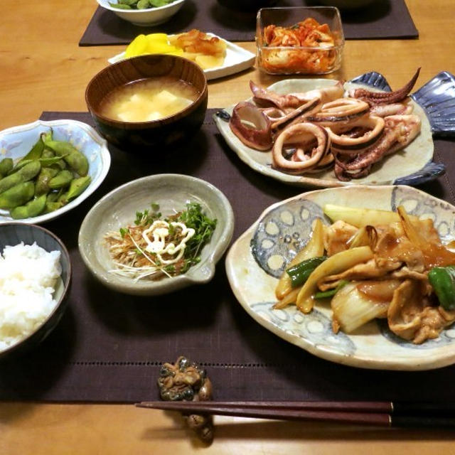 豚生姜焼の献立　と　　公民館の「みんなのまつり」