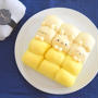 お布団ですやすや♪しろくまのちぎりパン。