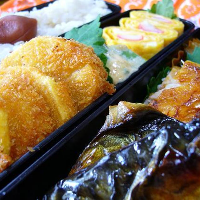 焼き塩サバ弁当～☆