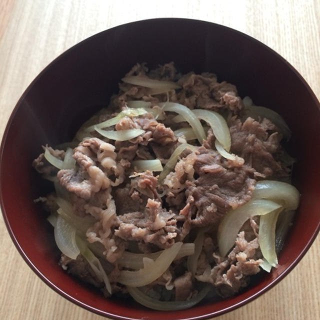 かえしで簡単！牛丼♪