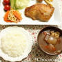 ハニーチキン定食　レシピ