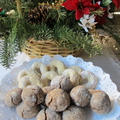 クリスマス・スノーチョコレートボール&くるみ入り塩味クッキー　　12・21・2012