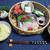 竹籠を使った晩ご飯