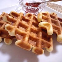 休日の素朴なワッフル☆