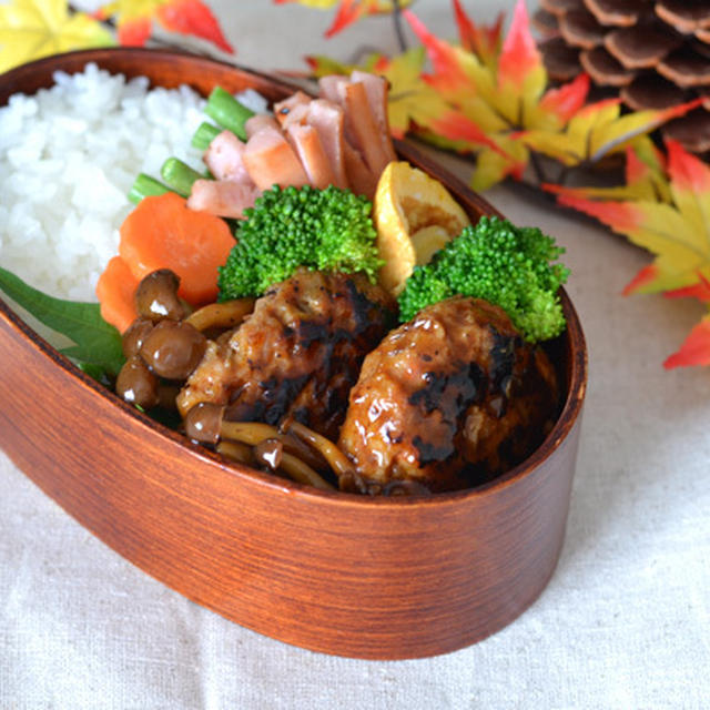 れんこんハンバーグのお弁当＊＊