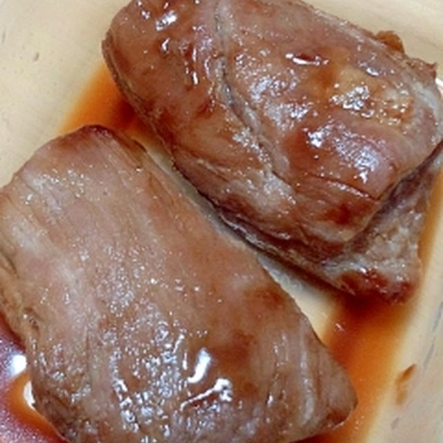 レンジで簡単☆食欲そそるニンニク煮豚