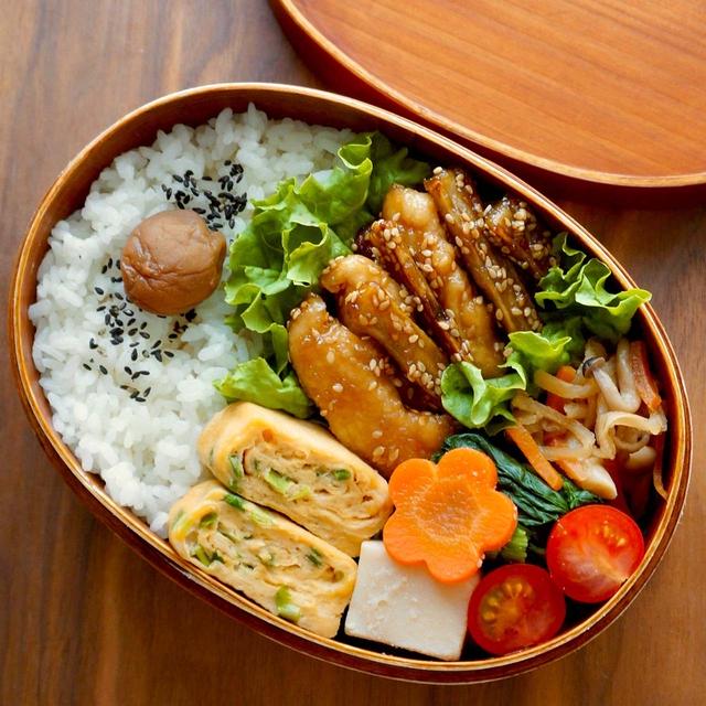 チキンとごぼうの甘辛スティック弁当