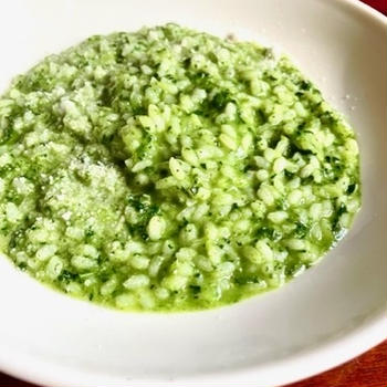Risotto verde 緑色のリゾット