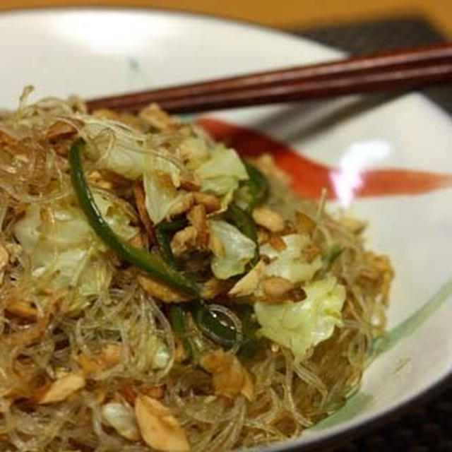 簡単＆美味♪「ツナと野菜のチャプチェ風　＊カレー味」