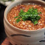 天美卵でトロトロふるふる麻婆茶碗蒸し。