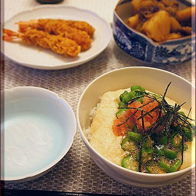 とろろ丼で和風献立