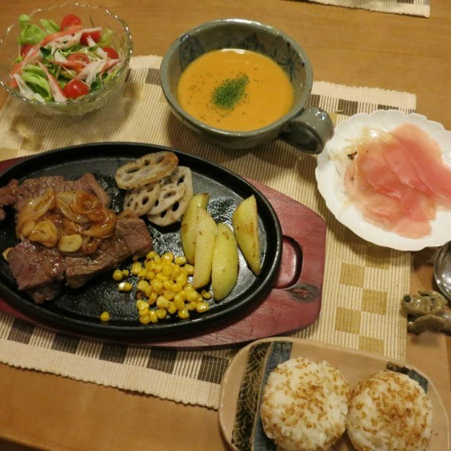 思い出のオージービーフで晩ご飯　と　大切な思い出の場所♪