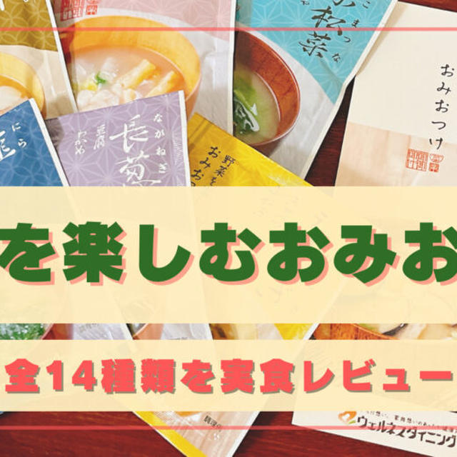 野菜を楽しむおみおつけ全14種類を実食!!【塩分控えめお味噌汁の口コミ】