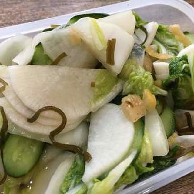 大根の２本の使い道＋挽肉と白菜の甘辛煮はすき焼きっぽくて美味しかった