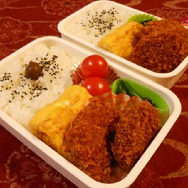 １２月１６日　チーズメンチカツ　～　メタボ＠ダーリン　＆　高３＠ガブ弁当