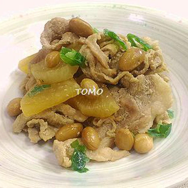 福豆消費に♪豚肉と福豆の醤油煮