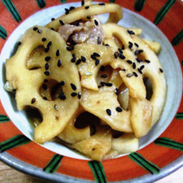 れんこんのレンジで中華風きんぴら