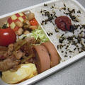 一応、豚の生姜焼き弁当かな