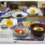 豚肉とナスの酒蒸し*オニオンソース　珍味と