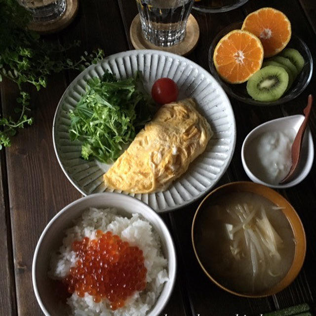 前日の残りからの朝ごはんと糖質&amp;鉄分しっかりのお弁当♪