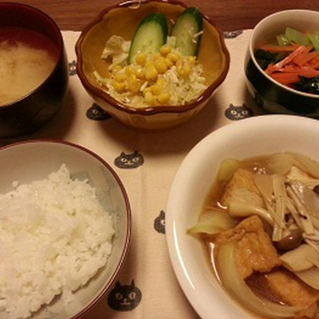 簡単！厚揚げの和風きのこ餡かけ