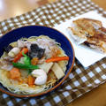 そうめんリメイク晩御飯。