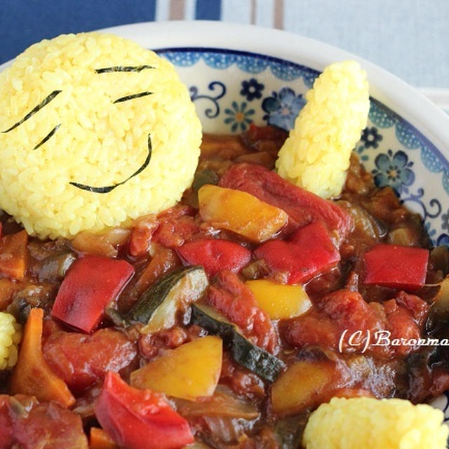癒されるカレー？　コストコトマト缶で