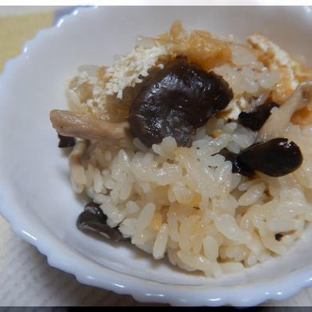 平茸ご飯と肉豆腐