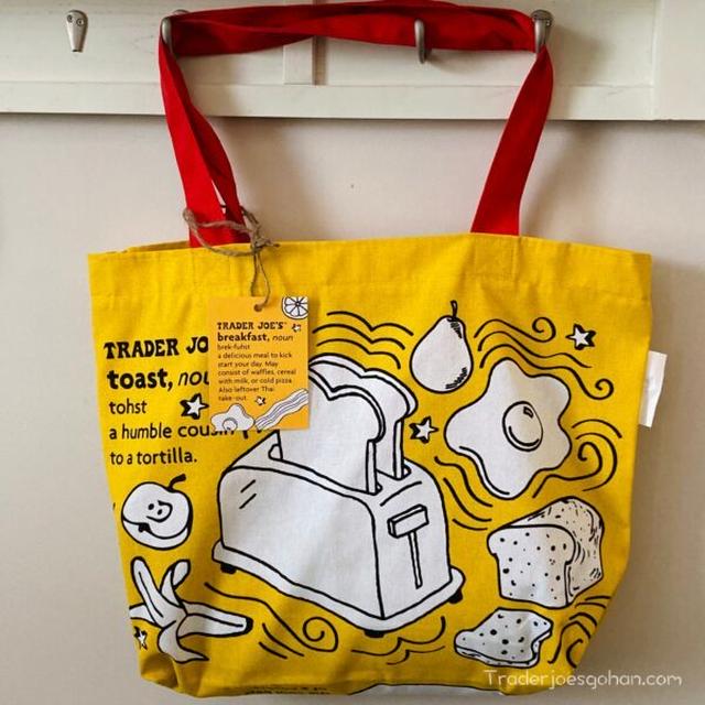 NEW トレジョ　ブレックファースト　トートバッグ　Trader Joe’s Reusable Breakfast Tote Bag