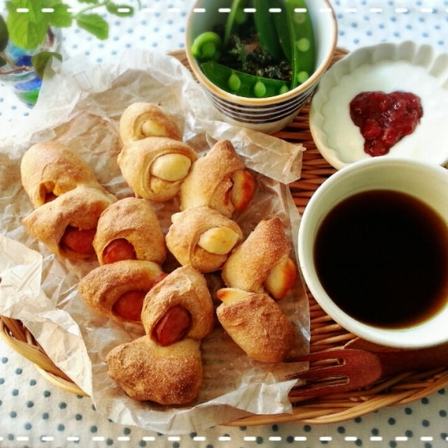 今日の気分はエピ～♡自分好みのエピ２種で～す(*^^*)