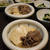 ぬる燗で肉豆腐。レタスと白きくらげの炒めもの♪