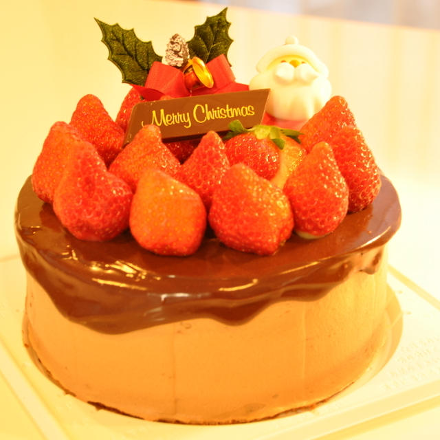 チョコレートのクリスマスケーキ