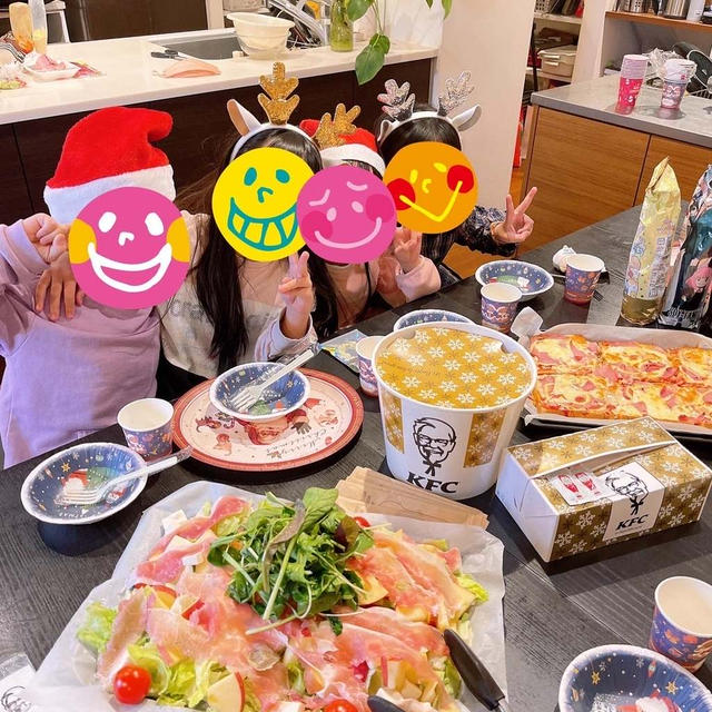 杏ちゃんのお友達とクリスマスパーティーをしました〜！！